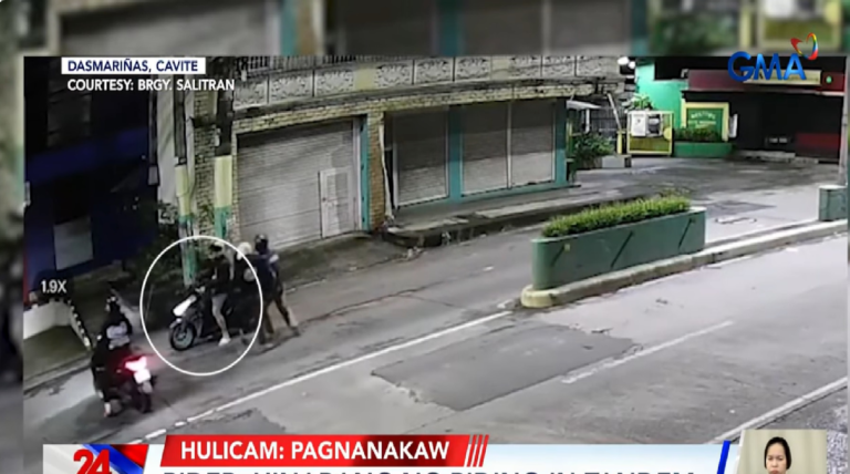 Rider, hinarang ng riding-in-tandem at inagaw ang kaniyang motorsiklo sa Cavite – GMA Network