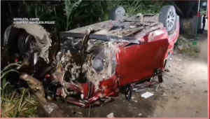 2 hurt after SUV falls from Cavite flyover – GMA Network