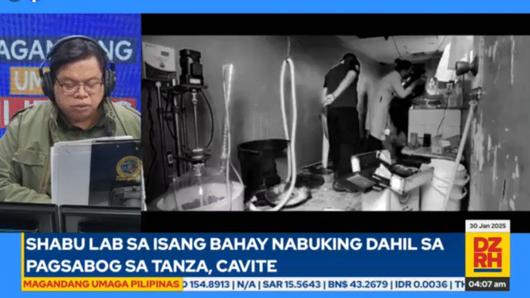 Shabu lab in Tanza, Cavite uncovered due to explosion – DZRH