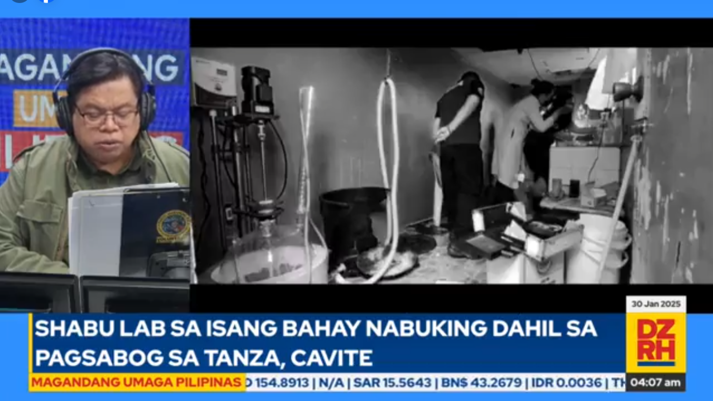 Shabu lab in Tanza, Cavite uncovered due to explosion – DZRH