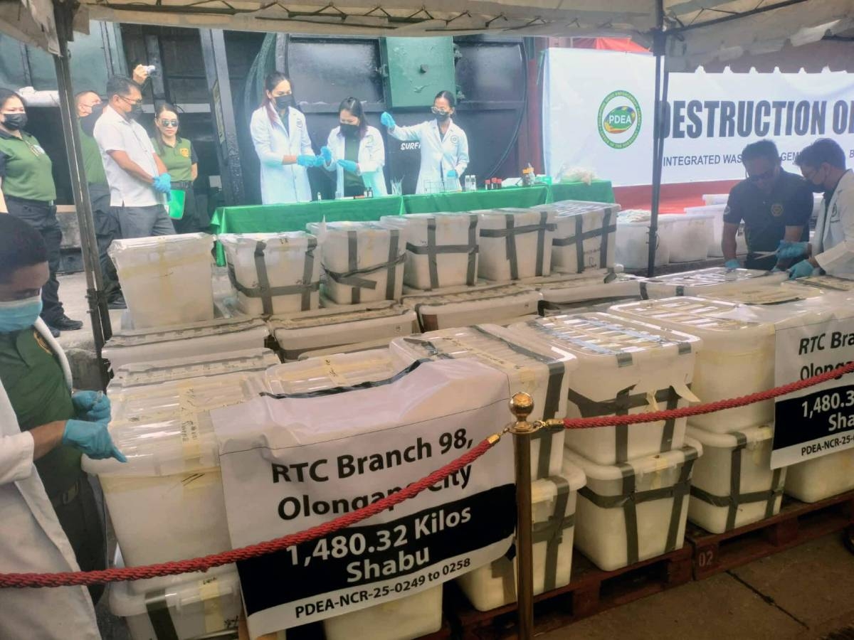 PDEA destroys P16B drugs in Cavite – The Manila Times
