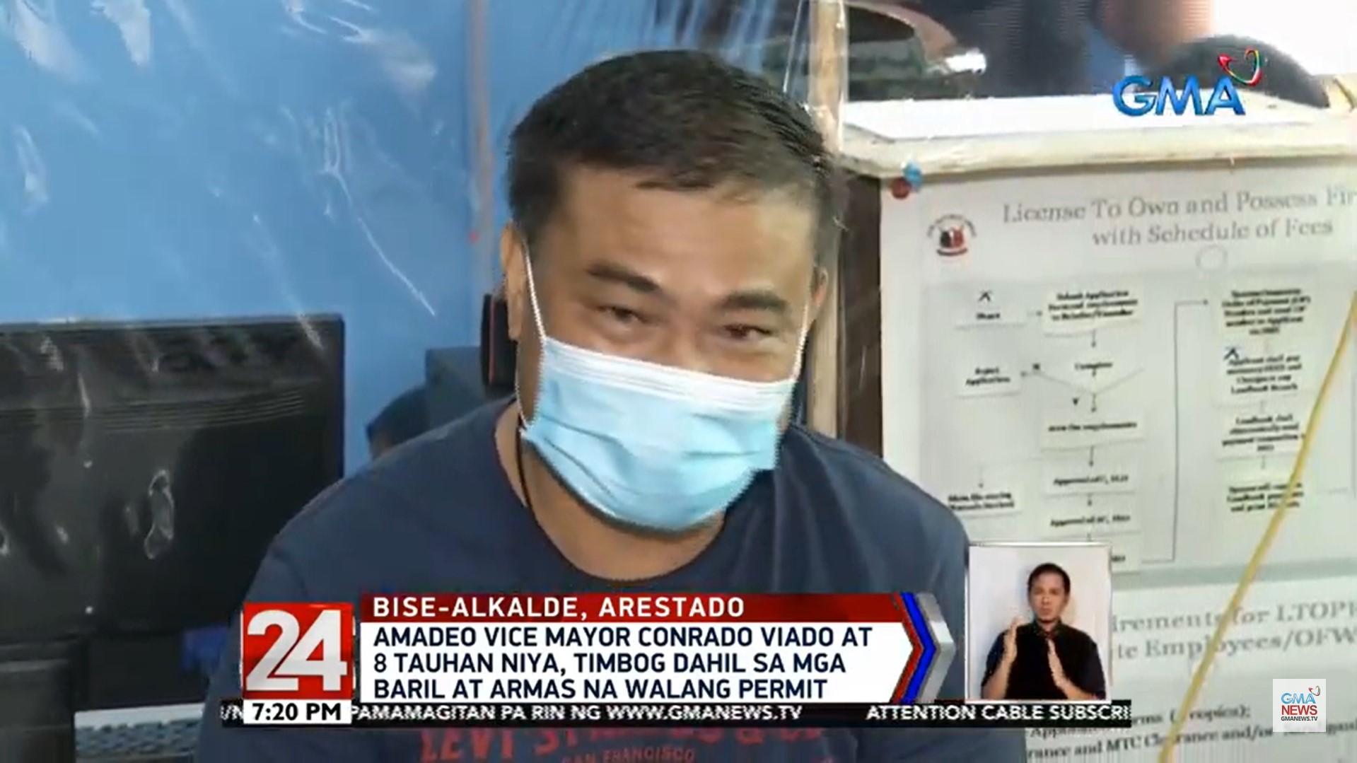 Amadeo, Cavite vice mayor, 8 staff members nabbed for illegal possession of firearms – GMA Network