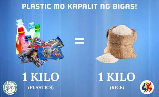 SK offers a kilo of rice for a kilo of plastic in Cavite – GMA Network