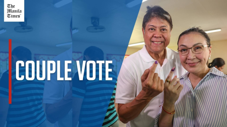 WATCH: Kiko, Sharon cast ballot in Cavite – The Manila Times