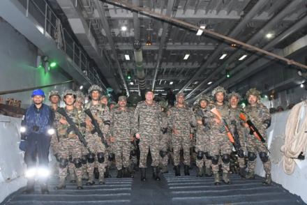 Lt Gen Dhiraj Seth Assesses Tri-Service Exercise Trishul's Amphibious Operations on INS Jalashwa – Shop SSBCrack