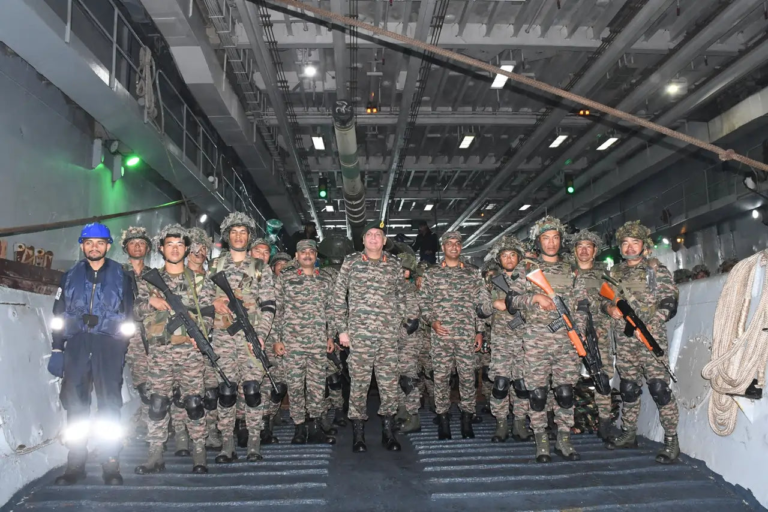 Lt Gen Dhiraj Seth Assesses Tri-Service Exercise Trishul's Amphibious Operations on INS Jalashwa – Shop SSBCrack